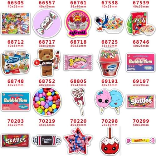 30pcs/lot MOM and Baby Notes Flat Resins Food Boss Planar Resin For Hair Bow Characters PR66505