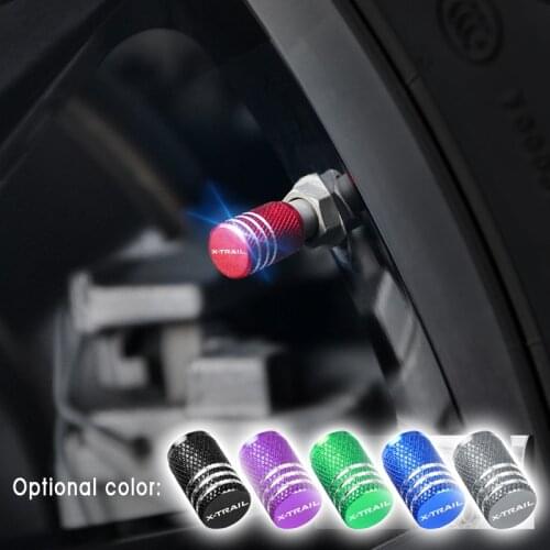 4Pcs/Set Car Auto Wheel Tyre Tire Stem Air Valve Caps Dust Covers For Nissan X-TRAIL XTRAIL T30 T31 T32 2013-2019 accessories