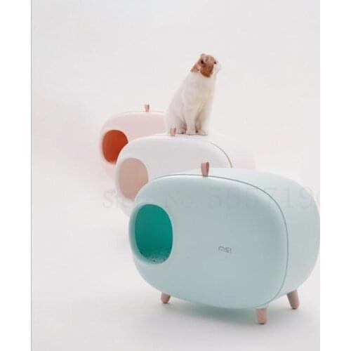 497 Pet Cat Litter Box Fully Enclosed Bentonite Cat Excrement Toilet Toilet Deodorant Cat Toilet