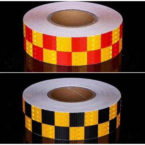 5cmx50m/Roll Reflective Tape Stickers Road Warning Strip Automotive Body Motorcycle Decoration Car Sticker Safety Sticker