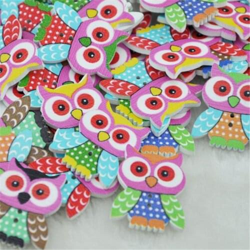 50 pcs Mix Baby Owl Birds Carton Baby Sewing Craft Scrapbooking Lots WB89