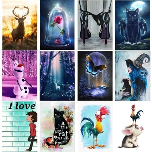 5D Diy Diamond Painting Embroidery Full Square Round Landscape Cross Stitch Kits Mosaic Home Decor