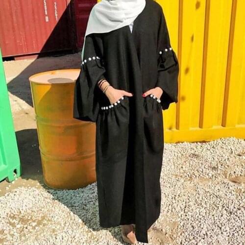 Abaya and muslim women long flare sleeve islamic dress kaftan turkish bangladesh dresses caftan marocain