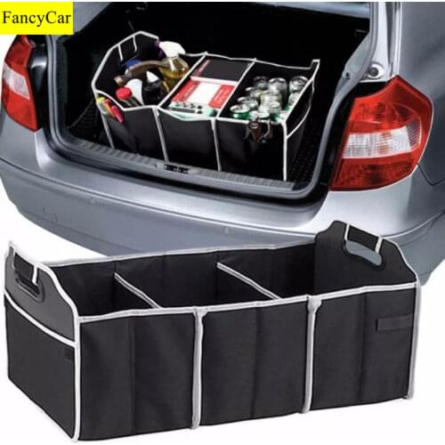 Car Folding Storage Box Black Car Trunk Non-Woven Fabric Storage Box Travel Picnic Tools Auto Storage Box For Car Accessories