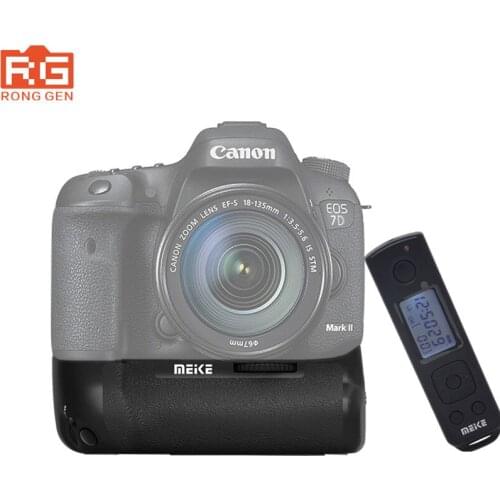 Meike MK-7DRII Camera battery handle Built-in 2.4G Wireless Remote Control Battery Grip for Canon EOS 7D Mark II 7D2 as Camera