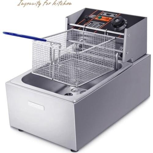 Free shipping New 2500W Industrial Deep KFC&Macdonald Electric Single Tank Fryer Machine