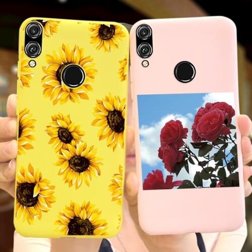 For Huawei Honor 8X Case Honor 8C 8A 8S Back Cover Flower Painted Silicone Phone Cases For honor8x 8s 8a honor8c Soft TPU Funda