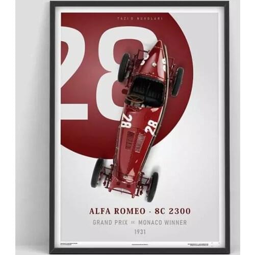 HD Print Painting Alfa Romeo Grand Prix Home Decor Canvas Abstract Car Poster Modular Pictures Modern Living Room Frame Wall Art
