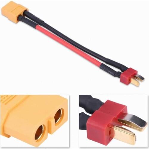 XT60 Female to Deans T-Plug Male Adapter Connector Cable for Lipo Battery 14AWG RC Parts