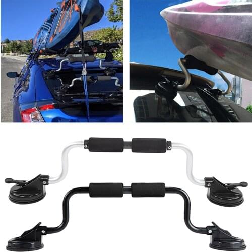 Boat Pusher Suction Cup Holder Kayak Rack Canoe Mount Holder Aviation Aluminum Suction Carrier Rack for Most Car SUV