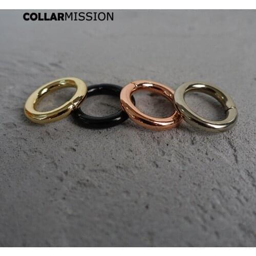 Metal buckle for bag cat dog leash 15mm webbing o ring for backpack keychain diy accessory durable hardness 4 colours