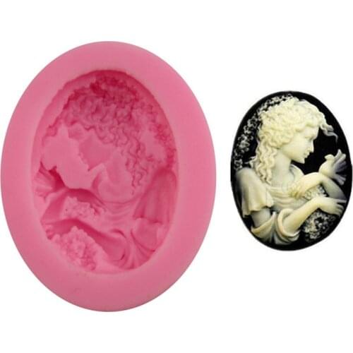 New Time-limited Fondant Cake Decorating Tools Fondant Cake Noble Women Green Liquid Food-grade Silicone Mold Baking Diy Tools