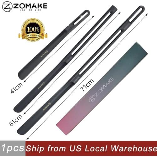 ZOMAKE Shoe Horn Long Handle for Seniors, 12" to 28" Retractable Long Shoehorn Adjustable Plastic Shoe Horns for men women