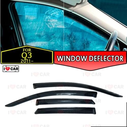 Window deflector for Audi Q3 2011- car window deflector wind guard vent sun rain visor cover car styling decor