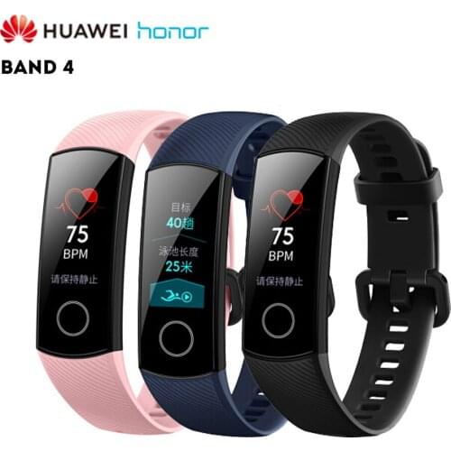 Original HUAWEI Honor Band 4 Smart Bracelet Waterproof IP68 Bluetooth Wristband Heart Rate Monitor Pedometer Sleep Monitor