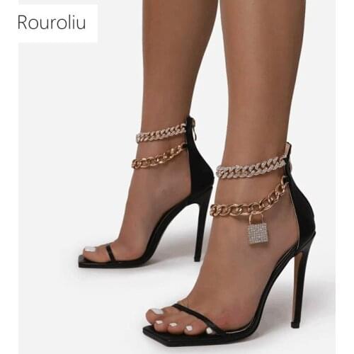 Rouroliu Women's Stiletto Heels