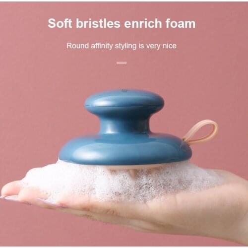 Silicone Head Body Scalp Massage Brush Silicone Shampoo Brush Hair Washing Comb Shower Brush Bath SPA Massage Brush Hair Brush