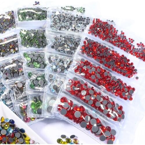 Mixed SS6-SS30 DMC Hotfix Rhinestones Glass Strass Crystal AB Iron On Rhinestones стразы Hot Fix Rhinestones Garment DIY B3808