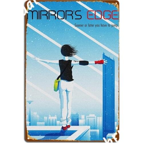 Mirrors Edge Metal Plaque Poster Printing Plaques Living Room Pub Tin Sign Posters