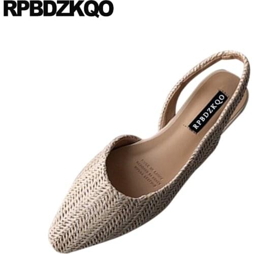 Slingback Mules Ladies 2021 Slip On Women Rubber Sole Flats Cheap Shoes China Summer Bow Chinese Sandals Comfortable Square Toe