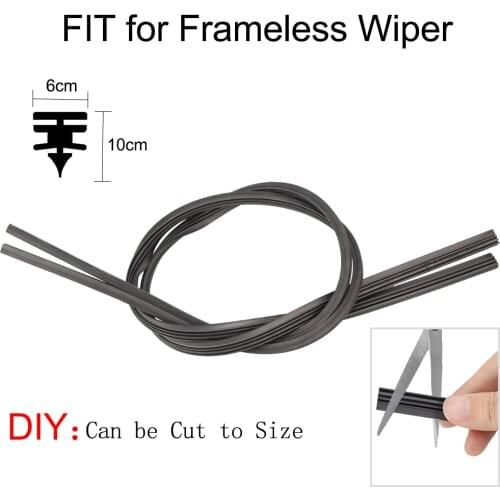 2Pcs/Set Wiper Accessories Windshield Repairs 26"28"30"32" Car Wiper Blade Strip Vehicle Windshield Insert Natural Rubber