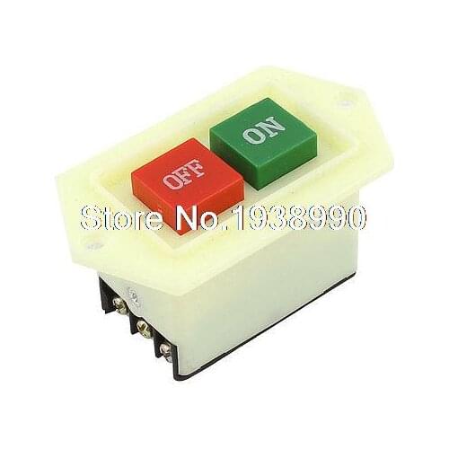 3PST 2 Position Locking Electromagnetic Switch Beige AC 380V/220V 5A