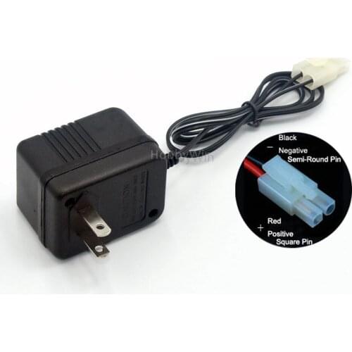 6.4V 350mA US Charger KET-2P male plug Positive to Square Hole for RC Model 2S LiFe Battery Pack