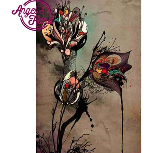 Embroidery Full 5D DIY Diamond Painting Abstract Needlework Cross Stitch Round Rhinestone Handmade Decoration Art Gift Crafts