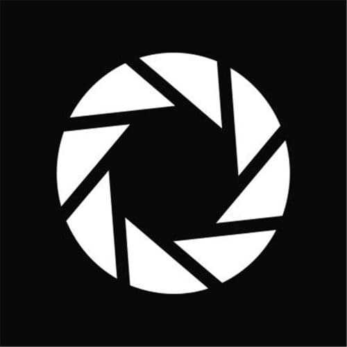 Aperture Science Portal Logo Vinyl Die Cut Bumper Windows Decal Sticker 4" White toy stickers/diy vinyl sticker