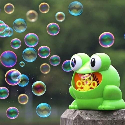 Frog Automatic Bubble Machine Blower Maker Kids Children Indoor Outdoor Parties Toys Wedding Party Bubble Machine