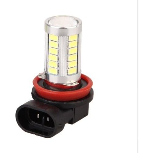 2PCS Car LED front fog lamp H8 H11 1156 1157 7743 T20 5630 33SMD lens always bright front fog lamp flash car lights