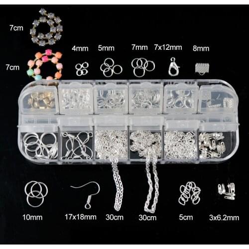 Silver Ancient Green Basic Accessories Set for Jewelry Making Jewelry Accessories & findings