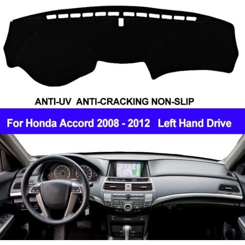 TAIJS Car Dashboard Cover Dash Mat Dash Board Pad Carpet Automobile Dashmat Anti-UV For Honda Accord 2008 2009 2010 2011 2012