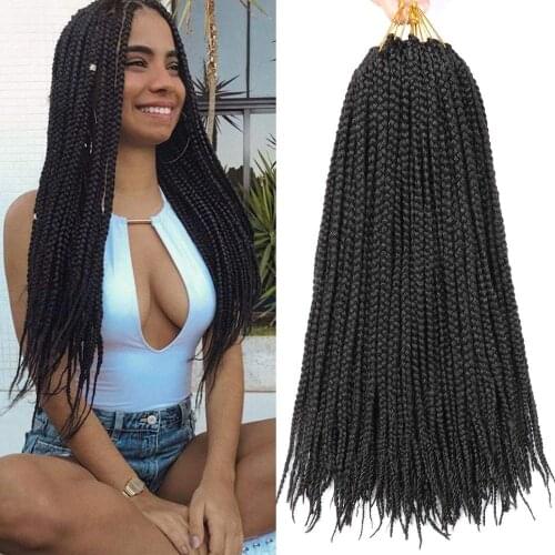 22inch Box Braids 22Strands Senegalese Twist Braids Crochet Hair Extensions Ombre Colors 3S Crochet Braiding Hair