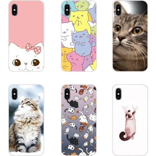 For Huawei G7 G8 P7 P8 P9 P10 P20 P30 Lite Mini Pro P Smart Plus 2017 2018 2019 Cute GINGER PIZZA bowknot cat kawaii Soft Covers