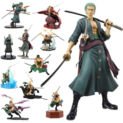 Premium Anime One Piece Figures Roronoa Zoro Action Figure Battle Version PVC Model Doll Toys Decor Gift