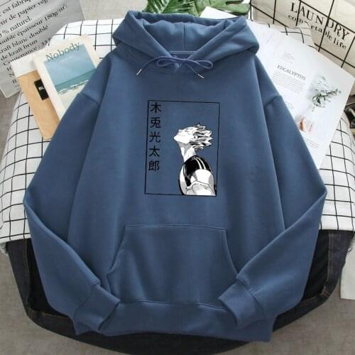 Hoody For Man Haikyuu Bokuto Koutarou Print Daily Casual Hoodies Trendy Mens Clothes Autumn Spring Streetwear