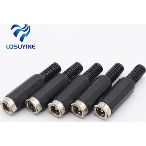 IMC Hot 5 Pcs 2.1mm x 5.5mm Female DC Power Socket Jack Connector Adapter