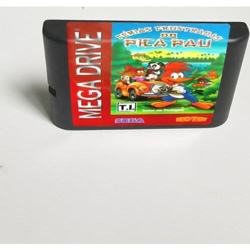 Ferias Frustradas do Pica-Pau- - 16 Bit MD Game Card for Sega Megadrive Genesis Video Game Console Cartridge