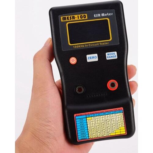 MESR-100 Capacitor Tester ESR Capacitance Meter Ohm Meter Professional Measuring Capacitance Resistance Circuit Tester
