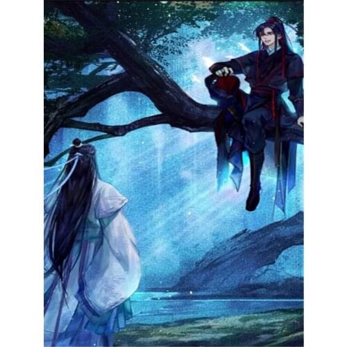 Mo Dao Zu Shi DIY Embroidery 11CT Cross Stitch Kits Craft Needlework Set Cotton Thread Printed Canvas Home Dropshipping