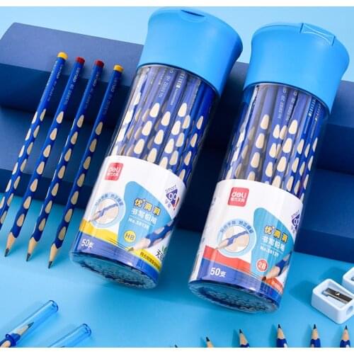 12/30/50pcs Pencils SET HB/2B Correction Grip Elementary School Students Standard Posture Of Holding Pencil Writing Drawing