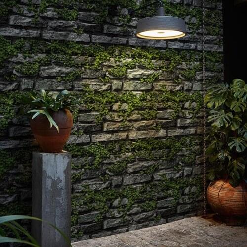 Wallpaper non-self-adhesive bedroom waterproof 3D stereo retro culture stone brick brick pattern wallpaper hotel bar wallpaper