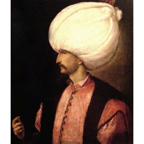 Wholesale art oil painting -- 100% hand painted art --30" inch large --Suleiman the Magnificent Sultan of the Ottoman Empire