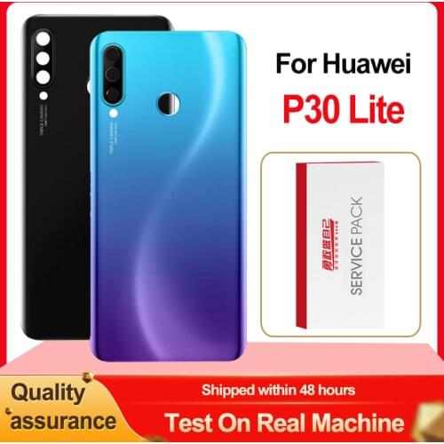 Original Back Housing For Huawei P30 Lite Back Cover Battery Glass For Huawei Nova 4e Rear Cover Replacement With Camera Lens