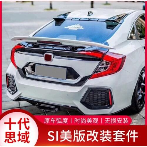 Applicable to Ten 16-20 Generation Refitting Si Big Enclosure Civic Front Middle Net Rear Bar Tail Wing