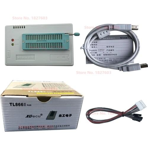 V10.33 XGecu TL866II Plus USB Programmer support 15000+IC SPI Flash NAND EEPROM MCU PIC AVR replace TL866A TL866CS
