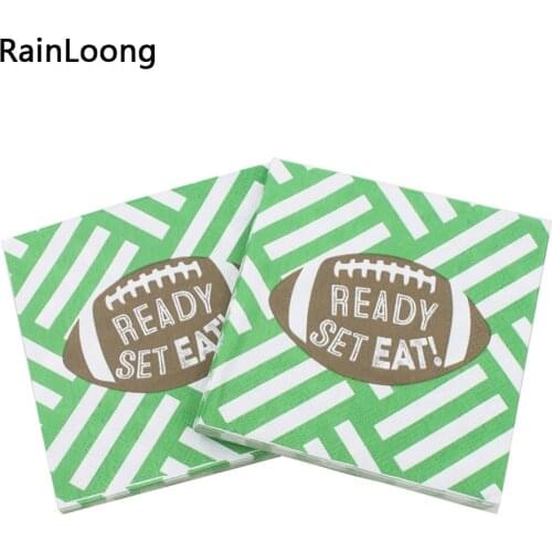 [RainLoong] 3-Plys Beverage Paper Napkin Ready Set Eat Tissue Serviettes Decoupage Cocktail For Party Decoration 25*25cm