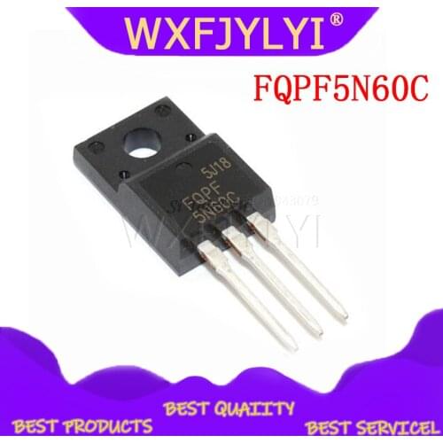 10PCS FQPF5N60C TO-220F FQPF5N60 5N60C 5N60 TO220 TO-220 new MOS FET transistor