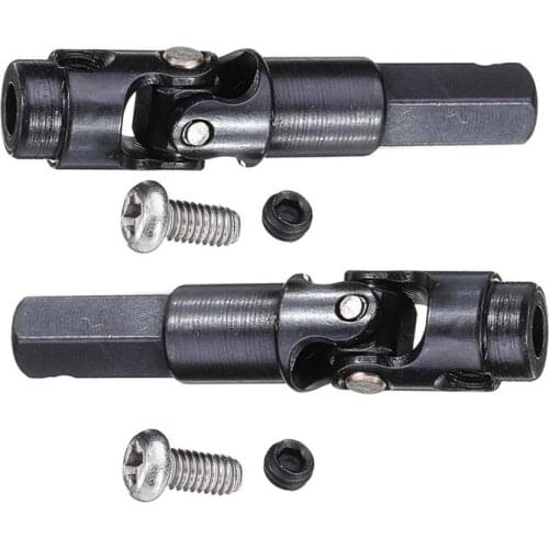 2 Pcs Metal Universal Drive Shaft for WPL C14 C24 C34 C44 B14 B16 B24 B36 1/16 RC Car Parts